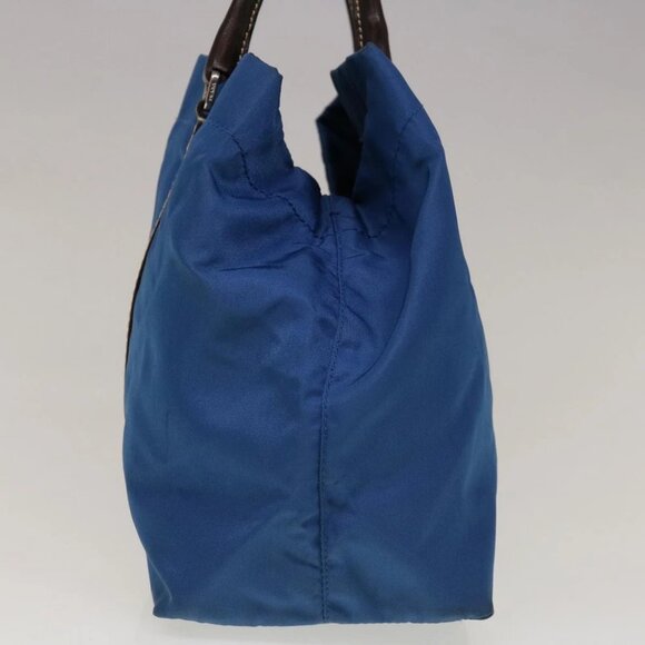PRADA Hand Bag Nylon Blue - Picture 4 of 15